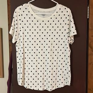 Old Navy Blue Polka Dot Shirt